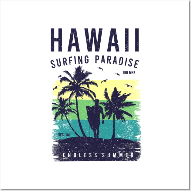 Hawaii Surfing Wall Art by kani